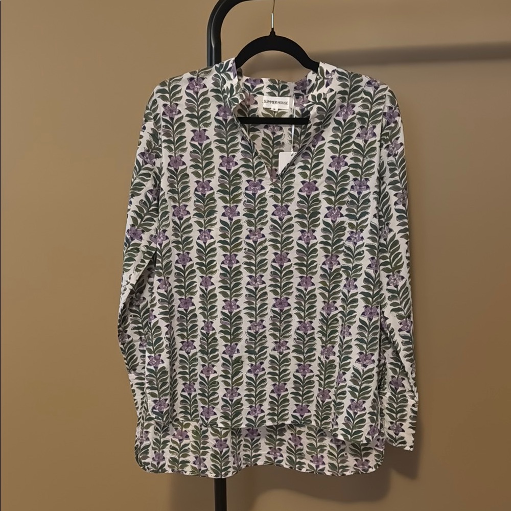 Floral Patterned Men' Shirt